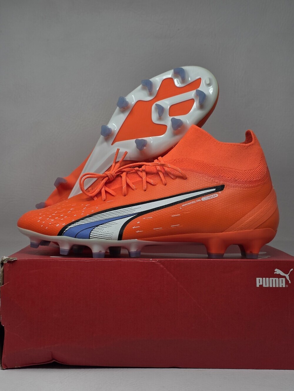 Puma Ultra Pro Firm GroundAg Soccer Cleats Orange 1072401 01 Mens Size 11.5 New